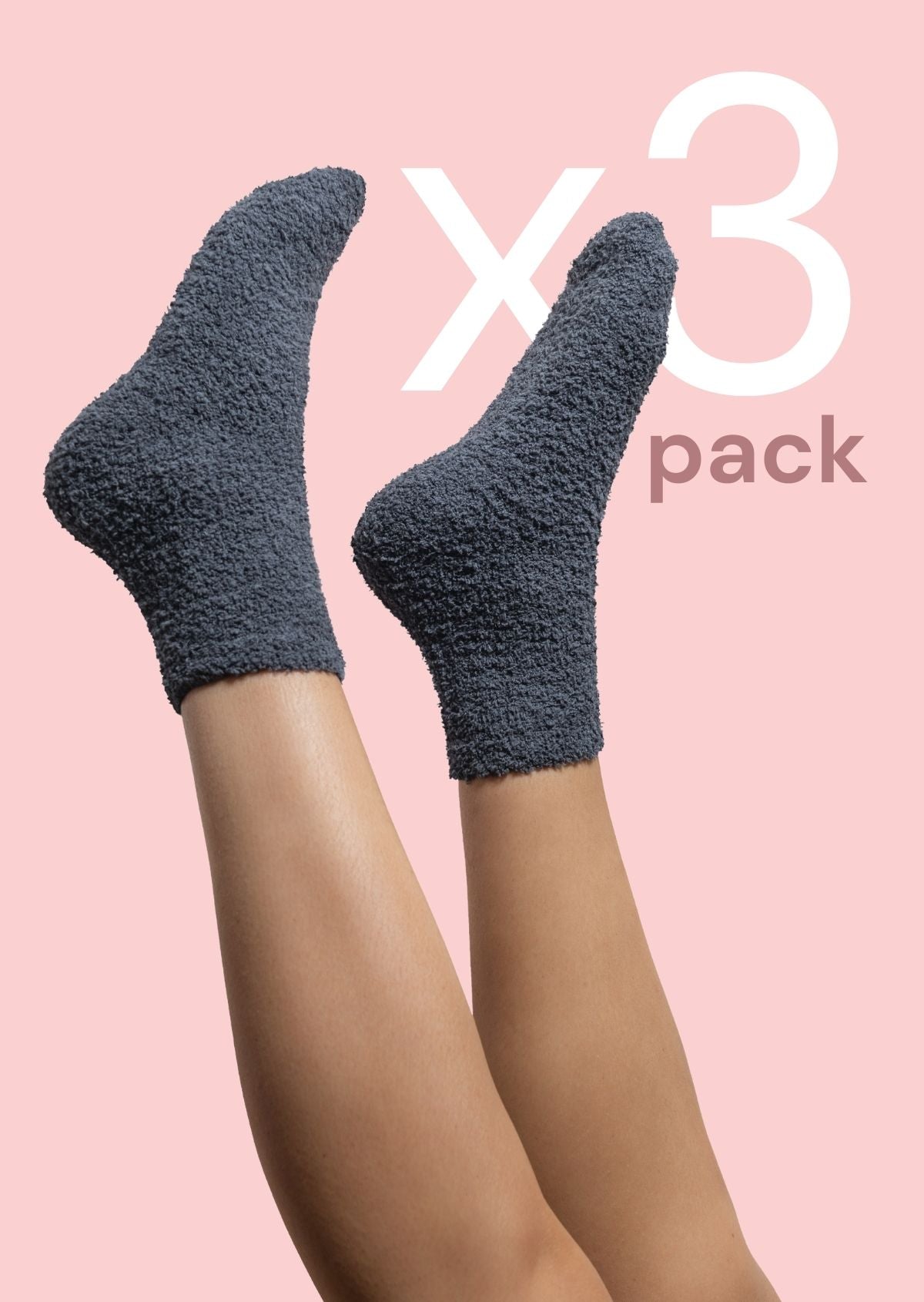 Charcoal Socks Pack x3